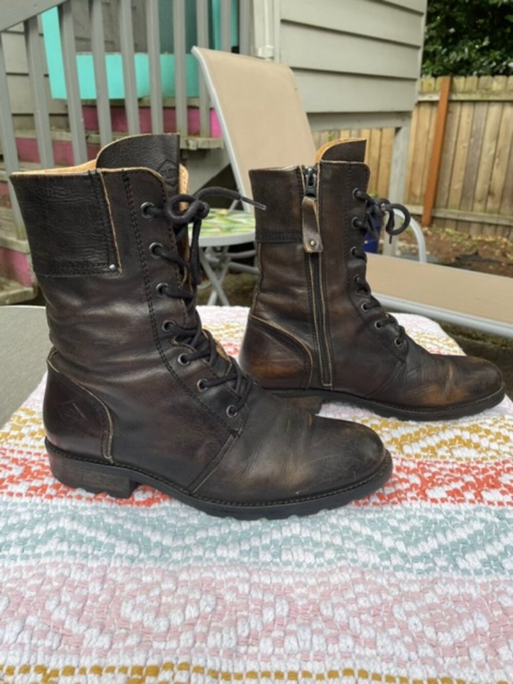 EU size 41, US size 9 faded black Palladium boots